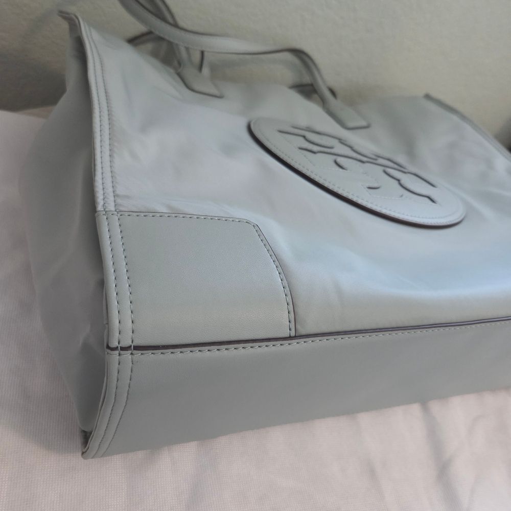 Tory Burch ELLA Tote Bag Blue Celadon - Picture 6 of 13